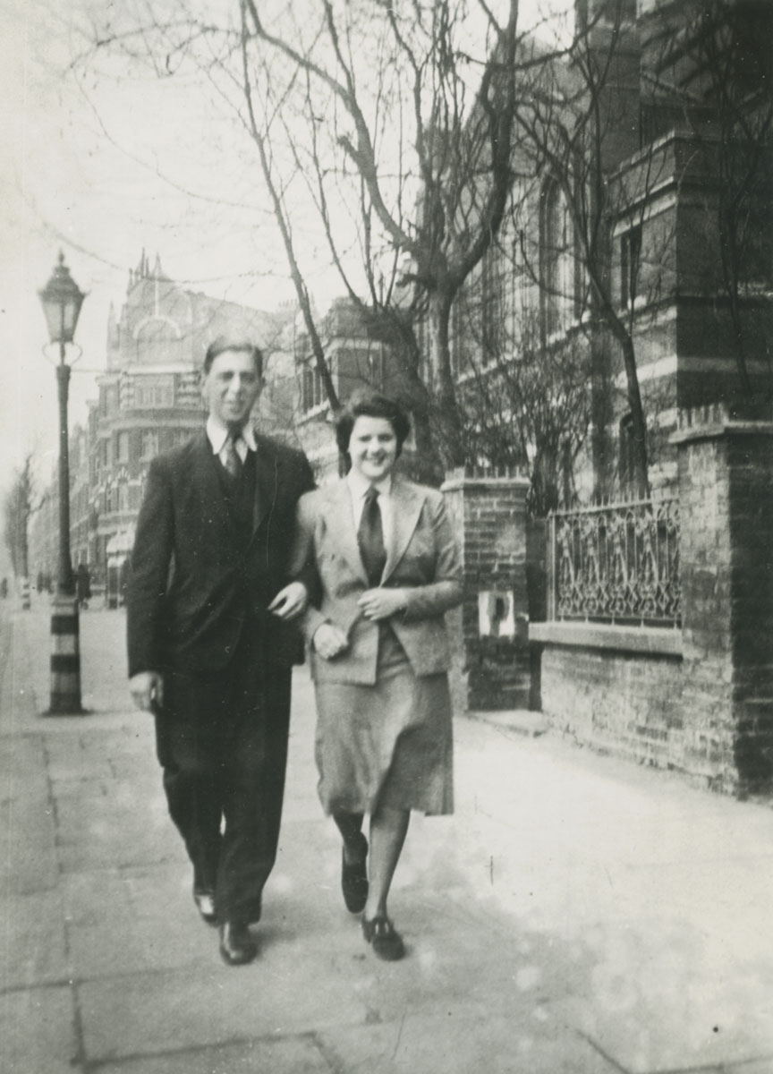 Fritz und Eva Alsberg 1940 in London