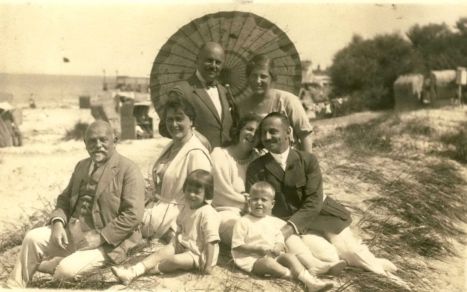 Die Familie im Sommerurlaub 1922 